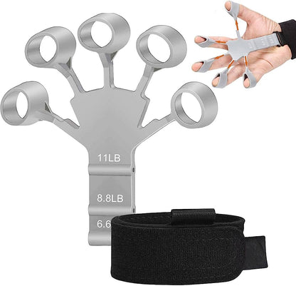 IronClad Hook Grip Strength Trainer, 6 Resistant Level Grip Strength Kit جهاز تقوية قبضة الخطاف من آيرون كلاد، مجموعة تقوية قبضة بستة مستويات مقاومة