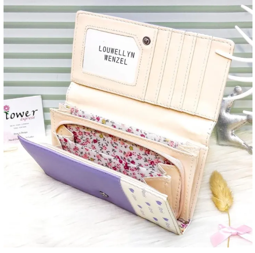 Sleek & Stylish Trifold Wallet Clutch محفظة أنيقة وعصرية ثلاثية الطي